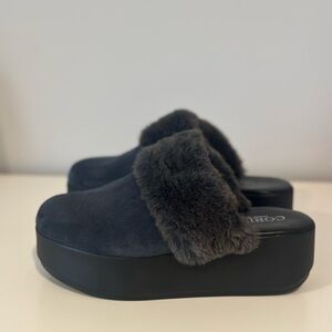 Cordani Black and Gray Platform Shoes